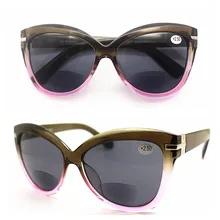 Vazrobe бифокальные очки для чтения Для женщин свободный диоптрий очки при дальнозоркости,+ 100 150 200 250 для ближнего и дальнего двойного видения UV400