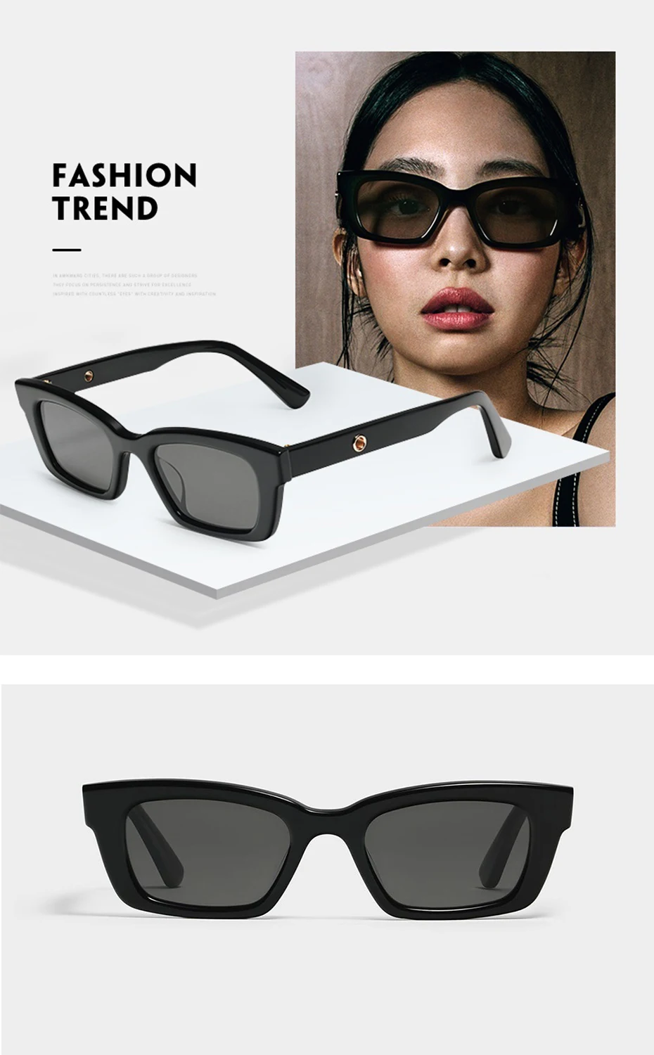 小物 vintage sunglasses gucci jennie 2025 Vintage Rectangle Celebrity Jennie Sunglasses Women