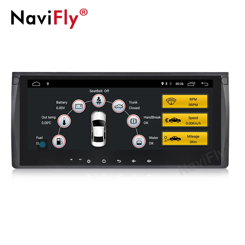 Clearance 10.25inch Android 8.1 4G LTE Car DVD radio player for bmw e53 E39 X5 With GPS BT RDS USB SD Steering wheel 2G RAM 16G ROM WIFI 1