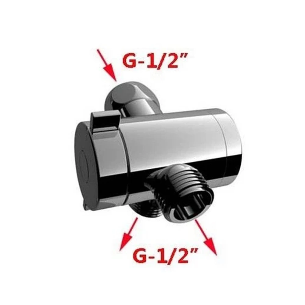 Bathroom T-adapter G 1/2 inch Valve Diverter for handheld Shower Head or Bidet Sprayer 11-016a