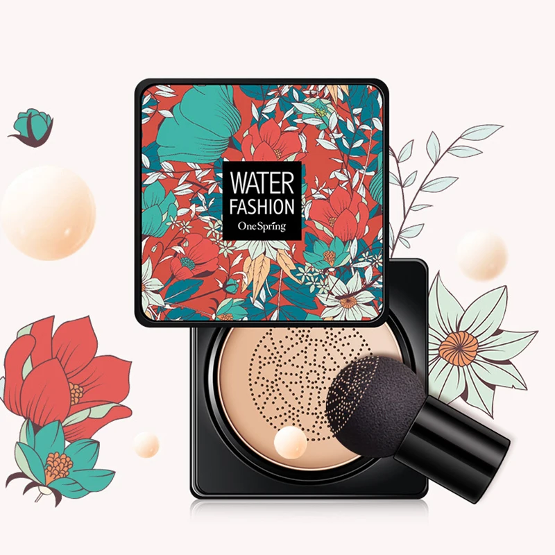 Air Cushion Foundation Mushroom Head CC Cream Concealer Whitening Moisturizing Brighten Face Base Tone Makeup Cosmetic Kосметика