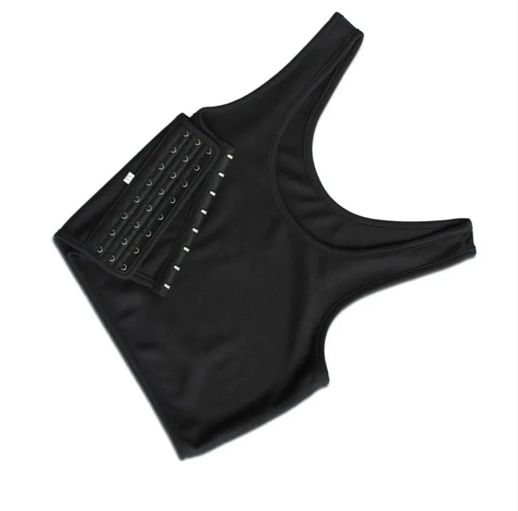 Повседневный дышащий короткий жилет с пряжкой для груди топы нижнее белье майки