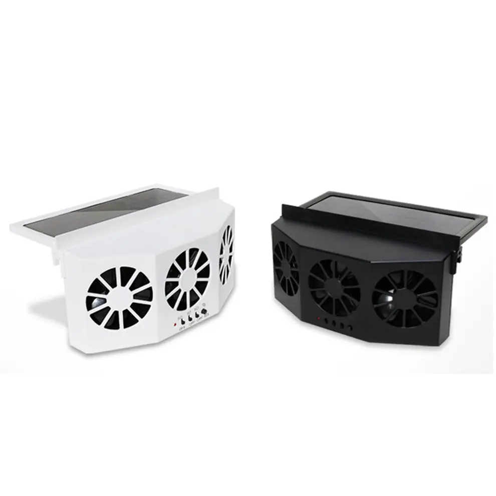 

Material Car Ventilation Fan Desuperheater Solar Car Exhaust Fan Radiator Portable Durable Multi-Position Adjustment