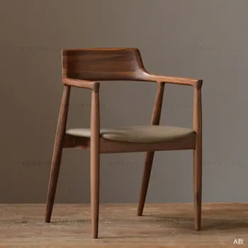 

Nordic Solid Wood Bar Chair Modern Simple Office Chair Restaurant Furniture Various Styles and Colors