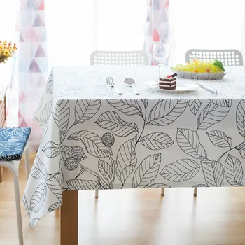 

Cotton leaf printed tablecloth European household dining table cloth table cover sofa towel coffee table towel antependium