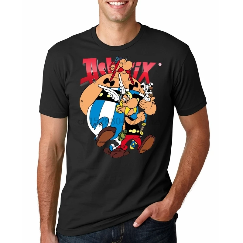 Men T Shirt Asterix Obelix These Rugby Are Crazy Short Sleeve Funny Novelty Tshirt men |