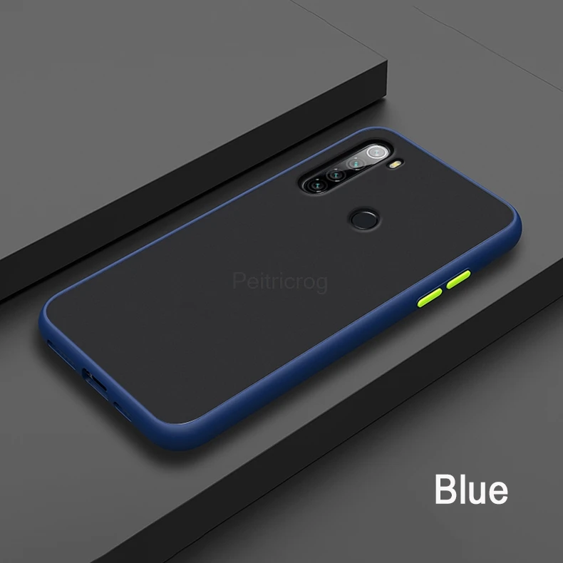 Матовый прозрачный силиконовый чехол для Xiaomi mi 9 CC9 Pro CC9E A3 Lite 9T для Red mi K20 7A 8A Note 8, 8, 7, 10 6 мягкий чехол для задней крышки - Цвет: Blue