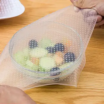 

New 3-Types Set Multifunctional Food Fresh Sara Packaging Kitchen Tool Reusable Silicone Food Packaging Stretch Seal Cap