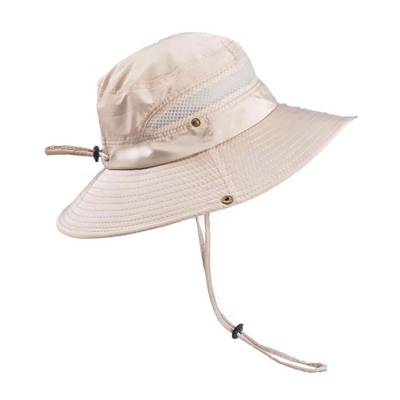 Летняя Солнцезащитная шляпа унисекс с защитой от ультрафиолетового излучения для рыбалки, пляжа, туризма, сафари, кемпинга
