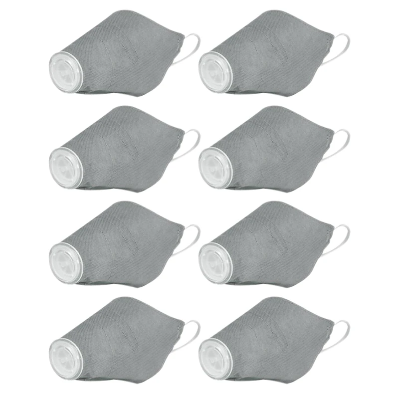 

8Pcs Adjustable Dust Proof Gas Pollution Dog Mouth Mask Respirator Pet Supplies Protective Muzzle PM2.5 Filters
