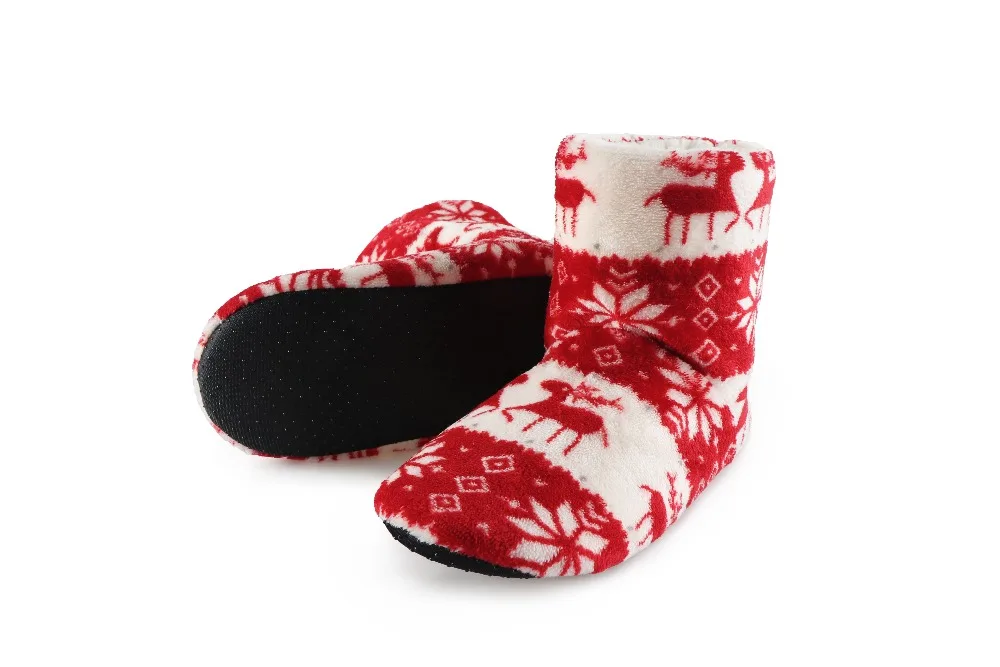 Домашние тапочки; зимняя обувь; рождественские домашние носки; женская обувь с мехом по бокам; женские тапочки с плюшевой стелькой; Pantoffels Dames