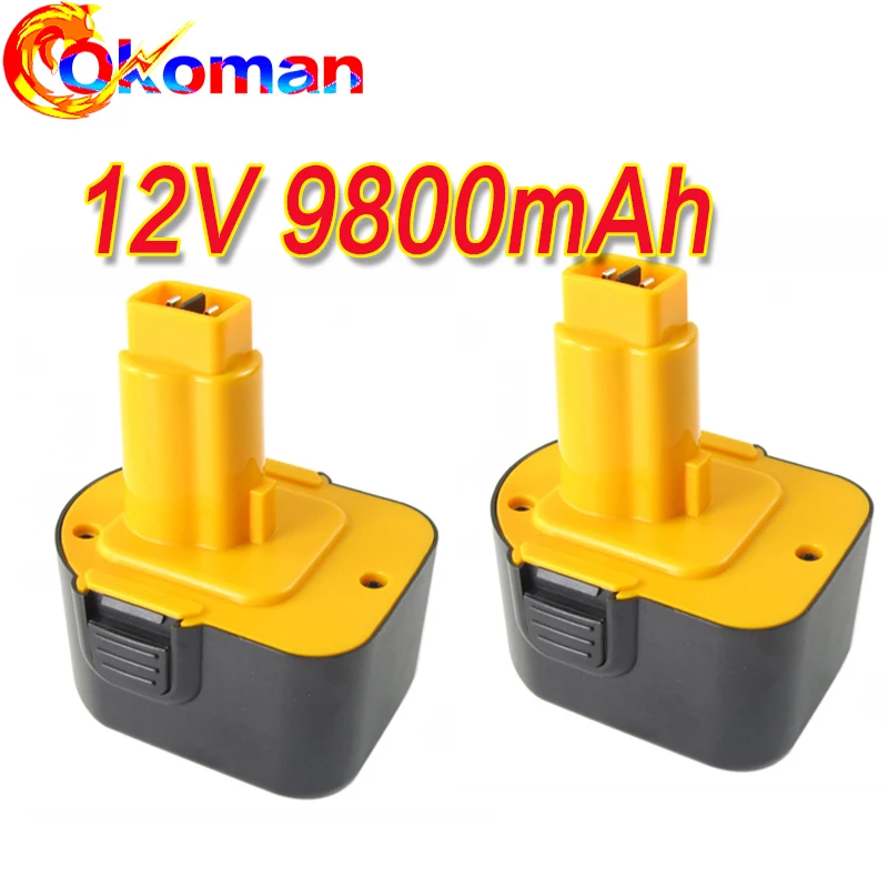 12V 9800mAh батарея инструмента для Dewalt DE9074 DC9071 DE9037 DE9071 DE9075 DW9071 DW9072 DW9074 DC727 DC756 DC980 DC981