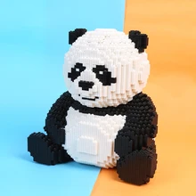

7812pcs Panda Large Cartoon Animal Model Diamond Building Block 3D Miniature Connecting Block Assembling Building Block Toy Gift