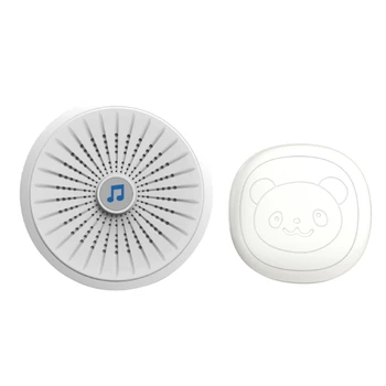 

Wireless Dog Doorbell Remote Control Waterproof Press Button Caller US PLUG