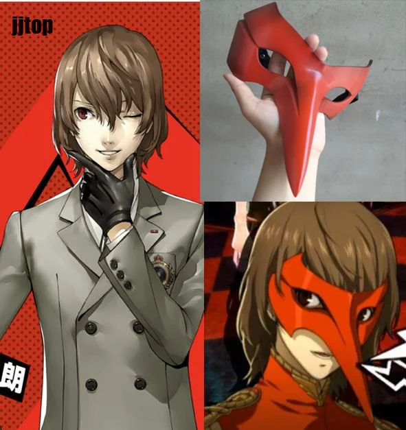 ペルソナ 5 コスプレ五郎明智マスクかつら P5 ペルソナ 5 コスプレ五郎明智コスプレかつらマスク Costume Props Aliexpress