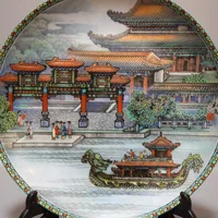 Jingdezhen Porcelain Plate Factory Porcelain Universe Porcelain Factory Decorative Plate Paiyundian Of The Summer Palace 2