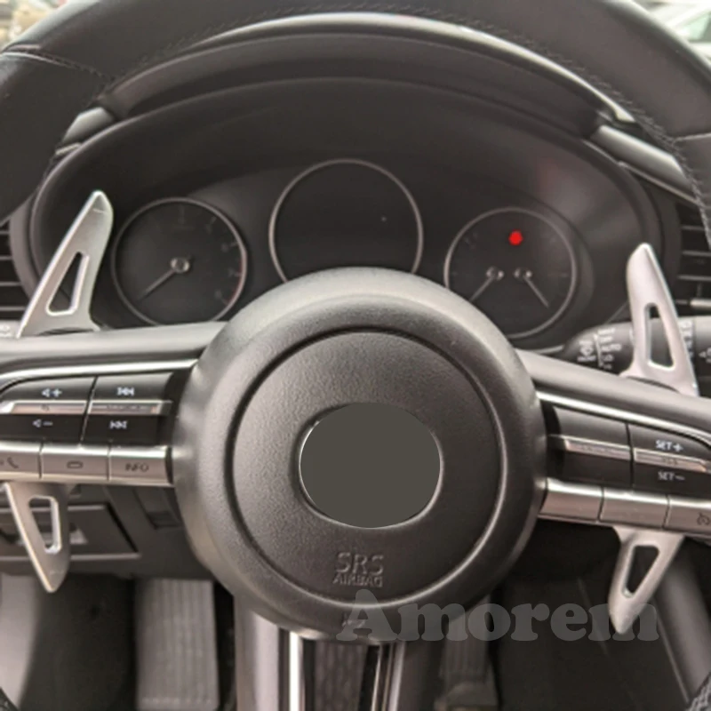 Für Mazda 3 6 Bm Bn Rot Carbon Faser Auto Lenkrad Paddel Shifter  Verlängerung