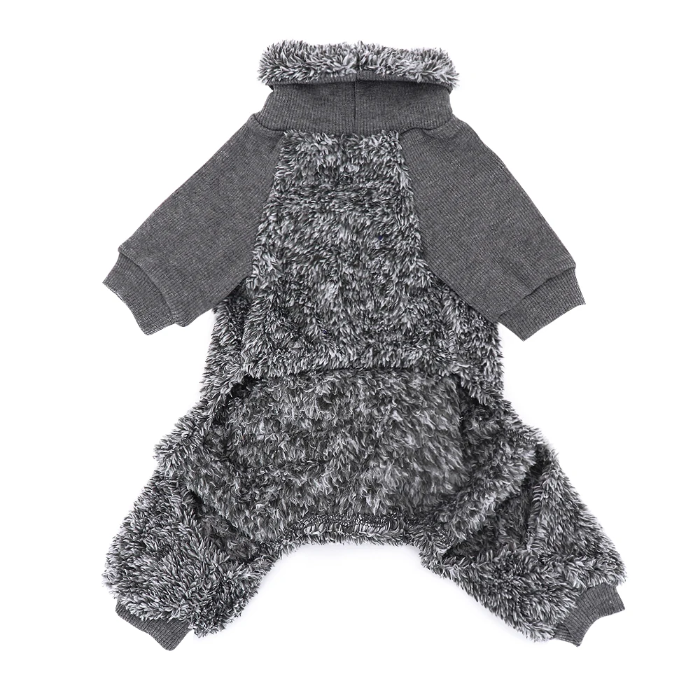 Warm Autumn and Winter Jumpsuit for Pet Dogs in Blue or Gray