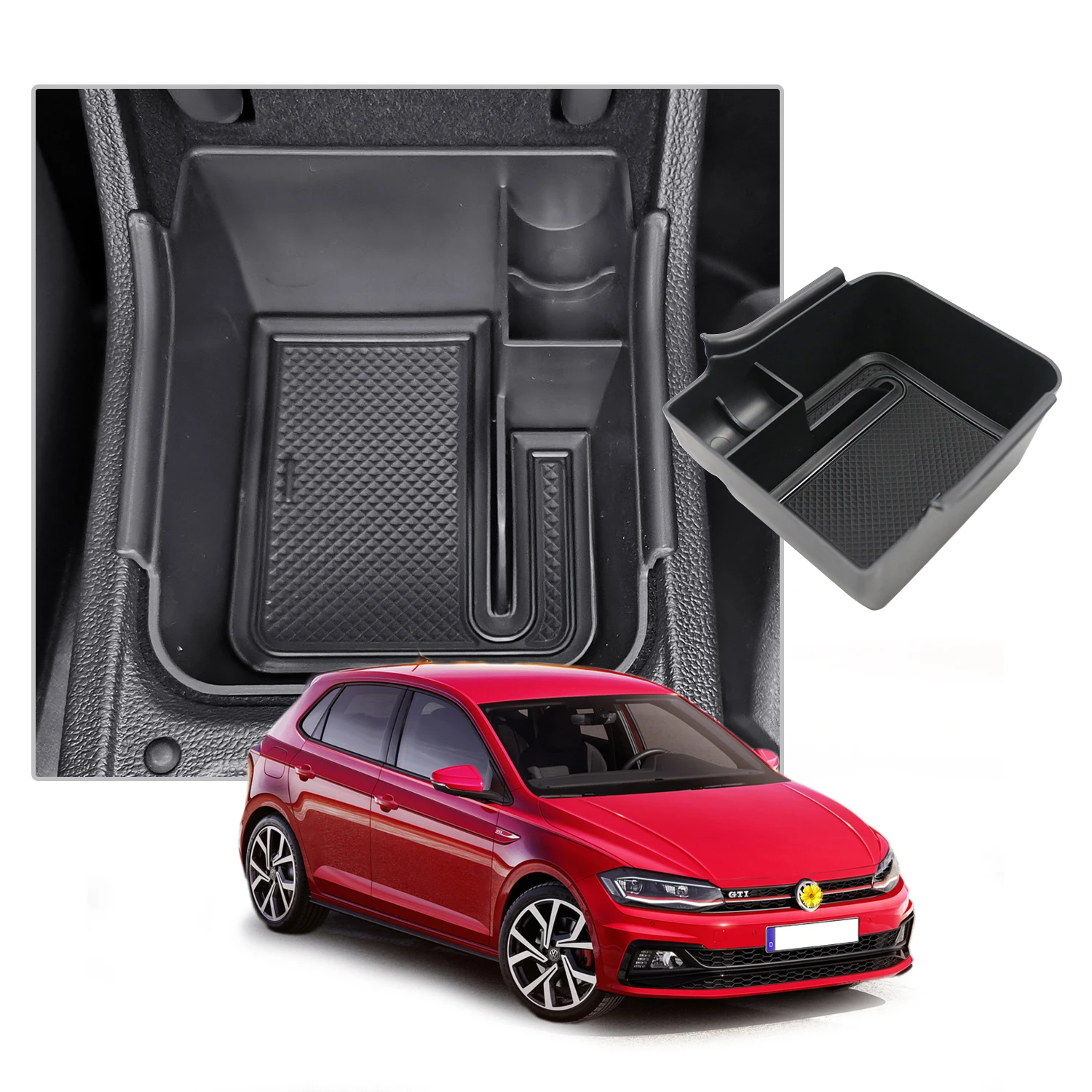 RUIYA for VW Polo MK6 2018-2023 / Taigo Car Armrest Box Storage Central  Control Container Auto Interior Polo MK6 Accessories - AliExpress