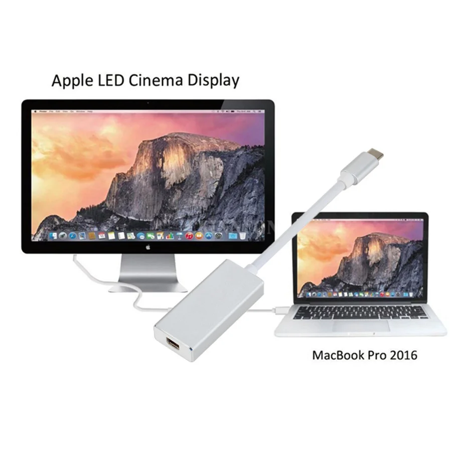 Subjektiv skitse Rund Thunderbolt 3 Usb-c Thunderbolt 3 Adapter | Display Port Adapter | Mini Dp  Type C - Type - Aliexpress