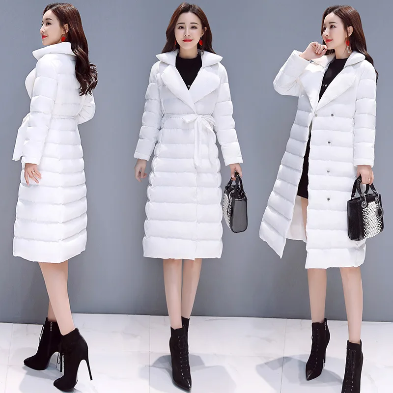 

2018 Winter New Hbljr6810 with Belt Women's Elegant Fashion Slimming Cotton-padded Clothes