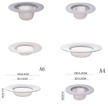 

Stainless Steel Filter Round Floor Drain Kitchen Sink Filter Sewer Drain Colanders & Strainers Filter Bathroom Sink