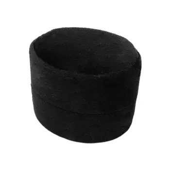 

Velvet Single Ring Box Oval Wedding Ceremony Ring Box with Detachable Lid