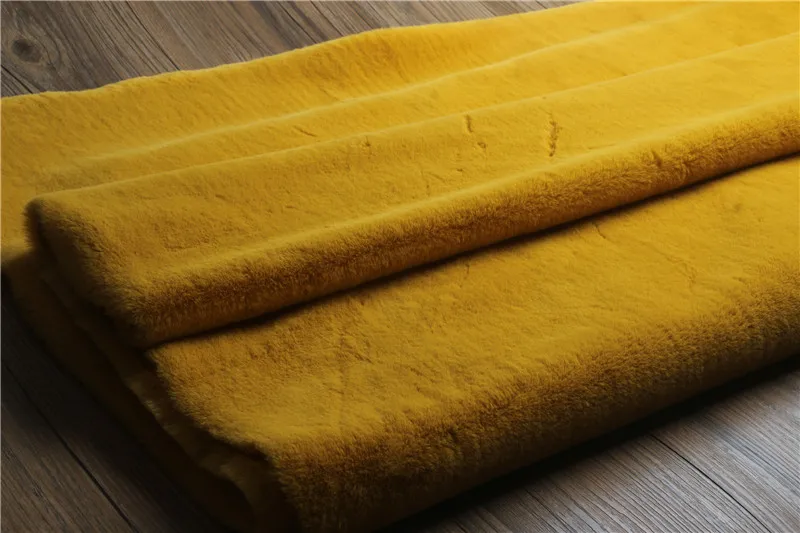 2 yellow 50X160 см Искусственный Ангорский волчок ткань утолщение материал МЕХ, DIY счетчик игрушек выставочный фон 900 г/м 12 мм толщина - Цвет: 2 yellow