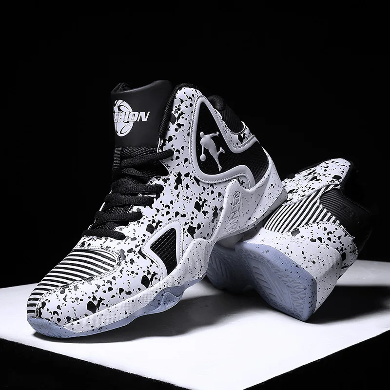 

2019 Basketball Shoe Male Boots Ventilation Gym Shoes Student Black Gold Sneakers Mandarin Duck Gym Shoes Male