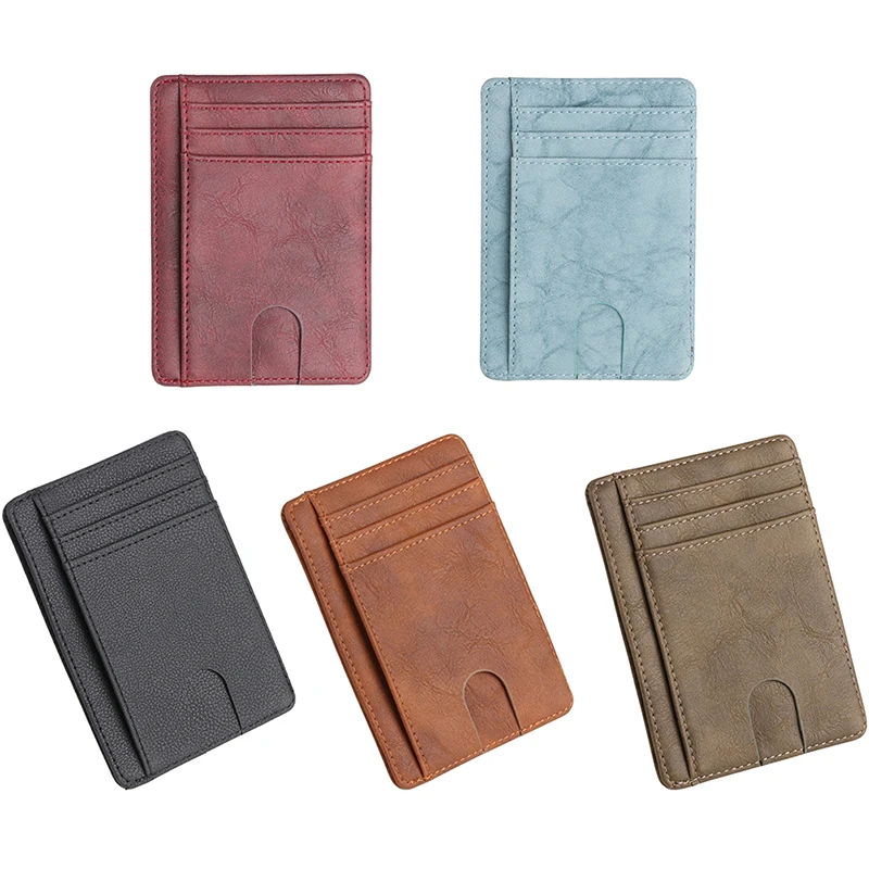 

Mens RFID Blocking Leather Slim Wallet Money Clip Credit Card Holder Coin Pocket