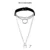 Harajuku Chocker Sexy Heart Lock Key Заклепки Черный Гот Панк Чокеры Готический Колье Ожерелье для женщин Хип-хоп Бондаж Косплей