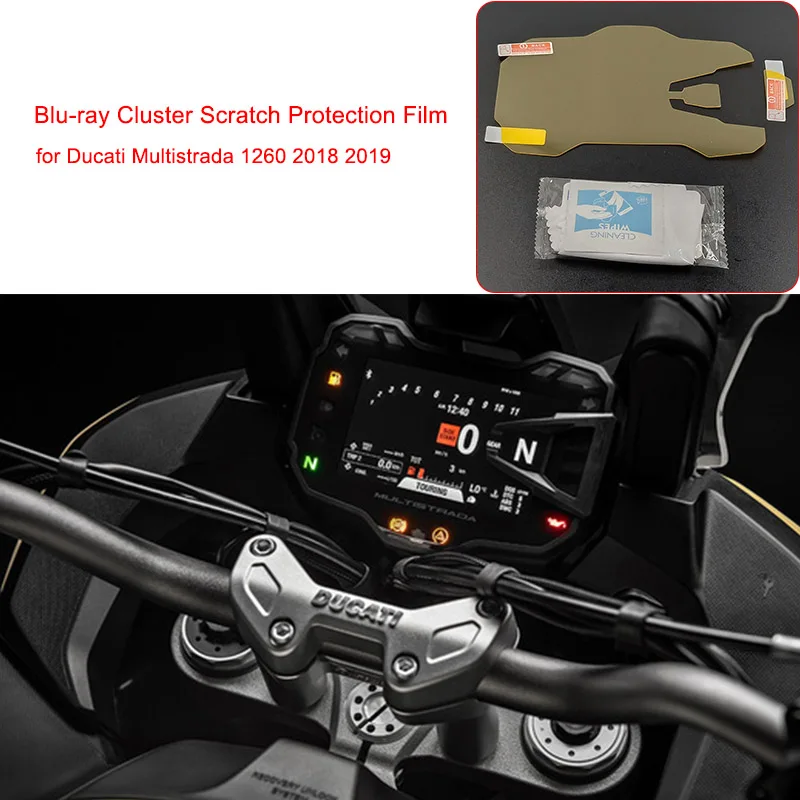 Пленка для защиты экрана от царапин спидометра приборной панели Ducati Multistrada 1260 2018