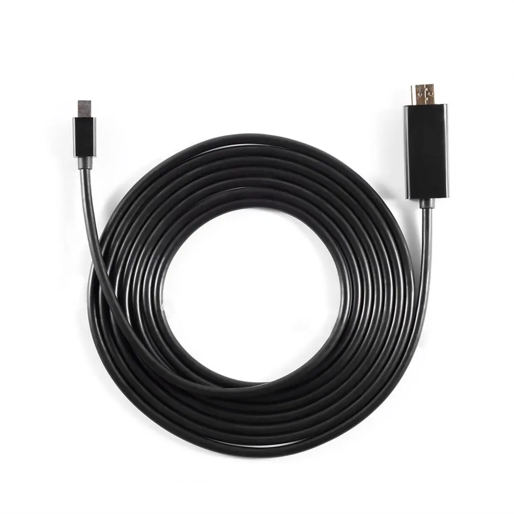 LESHP черный 4K Mini DP DisplayPort 1,2-HDMI кабель 4K с позолоченным разъемом 1,8 м 6 футов папа-папа