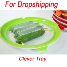 Умный лоток, креативный лоток для хранения еды, пластиковый контейнер для хранения еды, набор для хранения продуктов, свежий чехол для микроволновой печи, Прямая поставка