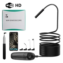 Беспроводной Эндоскоп, WiFi, Бороскоп, Инспекционная камера, 3,5 МП, HD Эндоскопическая Камера, длина кабеля м, 5 м, 10 м, для смартфонов, Android