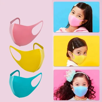 

3/6Pcs/Set Child Face Mask For Kids Anti PM2.5 Dustproof Smoke Pollution Mask with Earloop Boys Girls Washable Respirator Mask