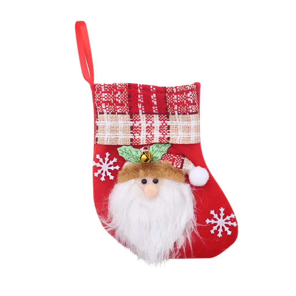 Ретро рождественские носки Подарочная сумка Рождественская конфетка Сумка стерео подарочные носки вечерние Висячие Подвески новые weinachts deko