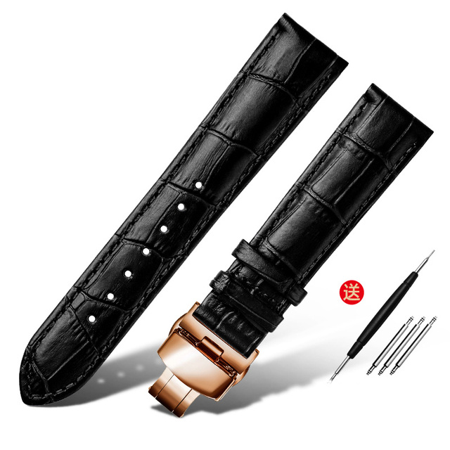 Layer Leather watch strap for Seiko tissot watchband 14 16 19 18mm 20mm 21m 22mm 23mm watch band Wrist Belt Bracelet + Tool