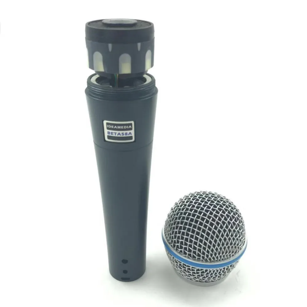 Beta58a Высокое качество Beta 58 58A чистый звук ручной проводной микрофон для караоке ideamedia