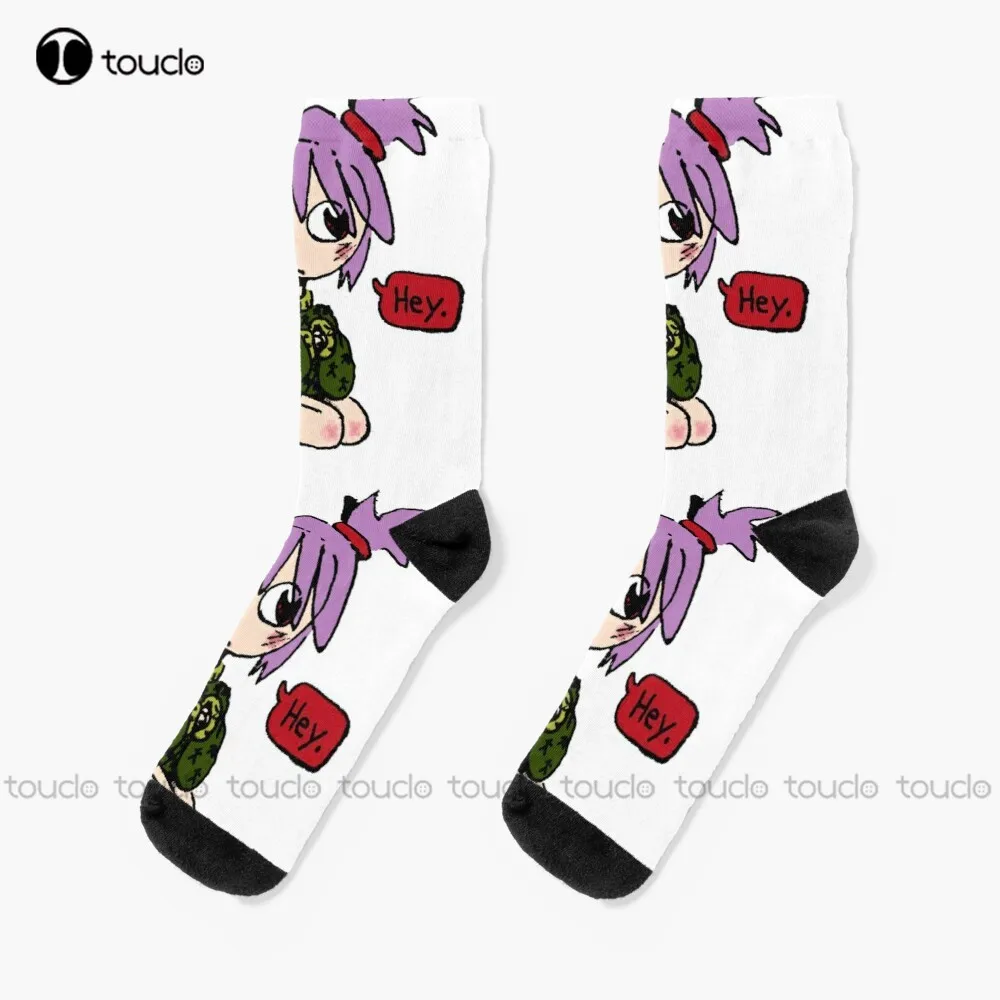 

Vernan As Bulma Kneeling Socks White High Socks Personalized Custom Unisex Adult Teen Youth Socks 360° Digital Print Funny Sock