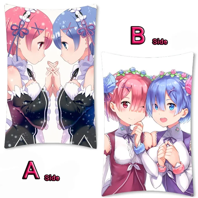 22 Милое Аниме Re: zero kara hajimeru isekai seikatsu Rem RamDakimakura длинная подушка для объятий Чехол Подушка для фанатов наволочка 35x55 см - Цвет: 22