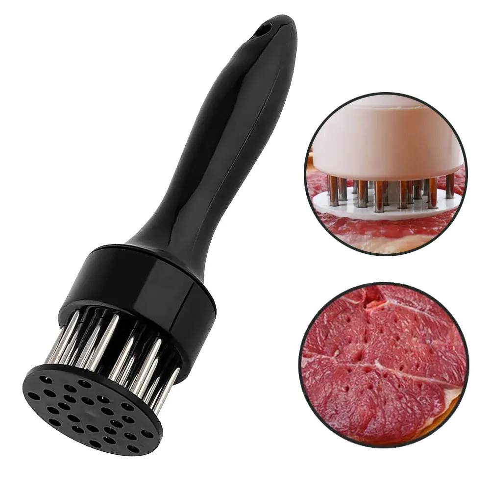 cheap Stainless Steel Meat Tenderizer Needle Meat Hammer Tenderizer Cooking Tools Kitchen Tools Cooking Baking Accessories