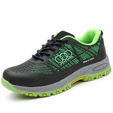 Мужские рабочие и защитные ботинки со стальным носком; летняя дышащая устойчивая к изоляции обувь; Militar Zapatos De Seguridad Bombeiro