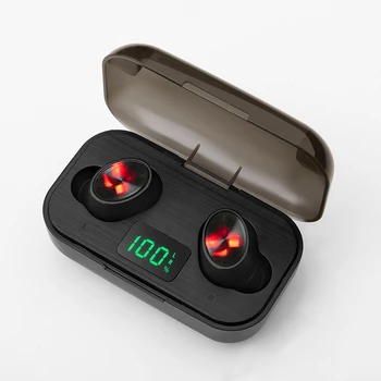 

TWS BT Auriculares with led display 2000mAh Charging Box Écouteur sans fil 9D Stereo Sports Waterproof Earbuds Headsets With Mic