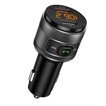 

C57 Quick charge 3.0 Car Bluetooth FM Transmitter Dual USB Ports Car Charger FM Modulator MP3 Player Car Lighter Handfree