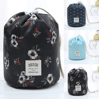 

Fashion Simple Style Large Capacity Drawstring Nylon Storage Bag Cosmetic Bag Women Portable Bag 2019 New Luxury Dropshipping*5
