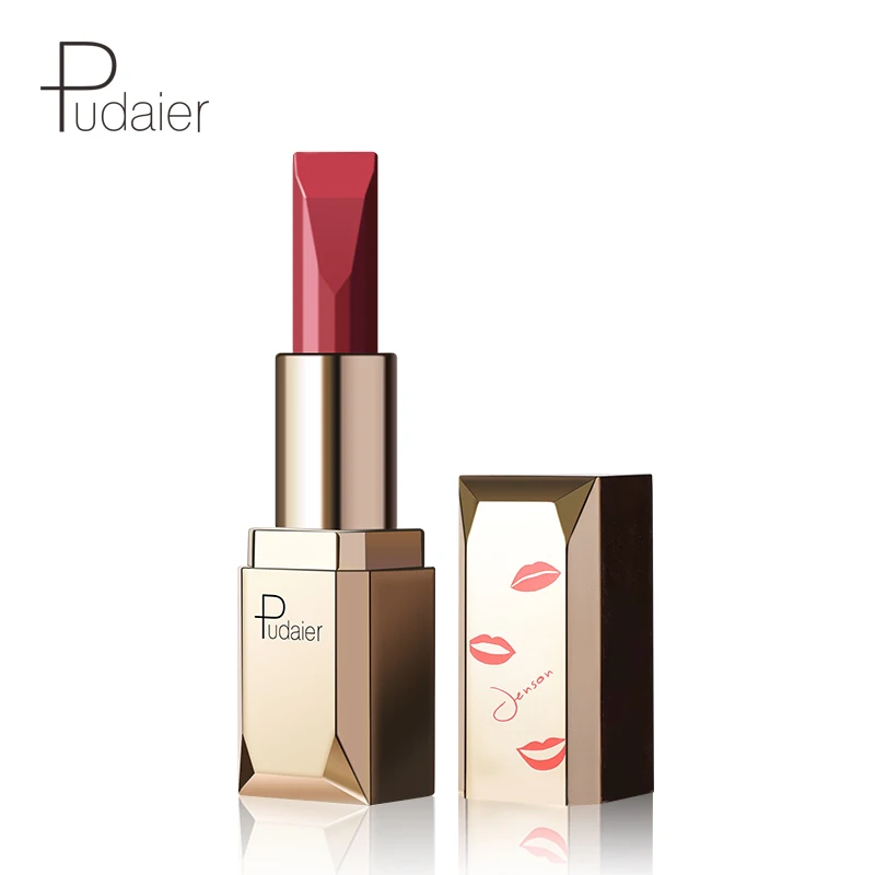 

Pudaier Dark Red Matte Lipstick Makeup Long Lasting Waterproof Professional Cosmetics Smooth Velvet Matt Lip Stick nice Shades