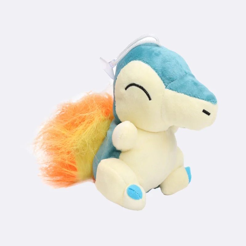 10-20CMplus Cubone Chespin Froakie Marill Jirachi Lucario Chikorita Oddish Togepi Fennekin Lugia Sylveon Snorlax Ampharos Toys - Цвет: Cyndaquil 15CM