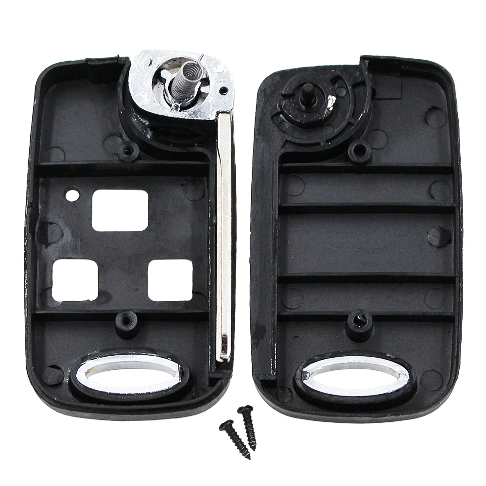 3 Button Flip Conversion Key Housing Case Folding Remote Key Shell for Toyota Celica Avensis RAV4 Prado Camry TOY43 Uncut Blade