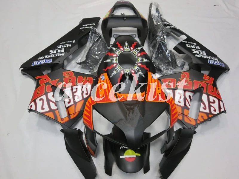 

4 Free Gifts New Injection Mold Full Fairings kit Fit For Honda CBR600RR F5 2003 2004 03 04 600RR 600 custom Black orange